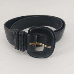 The Ritz Accessory Womens Belt Small Medium Black Genuine Leather