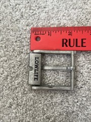LOWLIFE Brand Vintage Belt Buckle Part Silver/Black Pre-Owned