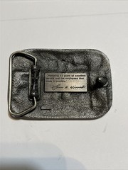 Vintage Lewis H Worrad Co. 33 Years Of Service Belt Buckle Gas Elec Telephone