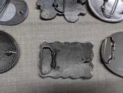 vintage LOT OF 15 belt buckles WESTERN native american RODEO cowboy HORSE