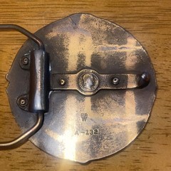 Vintage 1970s Brass Seventh Cavalry Rough Rider Belt Buckle