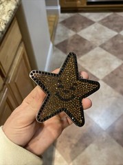 100% Authentic Asspizza Belt Buckle Carls Jr Star Crystals Custom Signed 2021