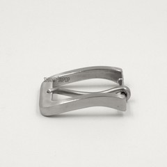UK Men Stainless Steel Pin Buckle for Leather Belt Replacement Snap on 40mm New