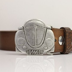 Belt buckle VW Beetle, retro car classic design for classic fans