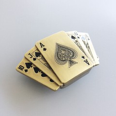 Vintage Bronze Plated Casino Game Lighter Belt Buckle also Stock in US