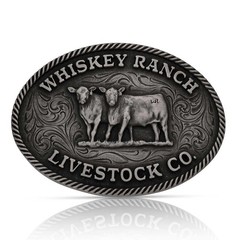 Montana Silversmiths Attitude Official Licensed Whiskey Bent Western Belt Buckle