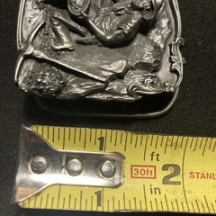 Siskiyou Dedication Belt Buckle Arroyo Grande Buckle Co. Gold Mining Panning