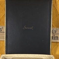 Swank Vintage Gold Tone Rectangular Metal Men&rsquo;s Belt Buckle with Box