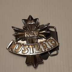 SILVER (IN COLOR) WWE WWF WRESTLING REY MYSTERIO Metal Belt Buckle
