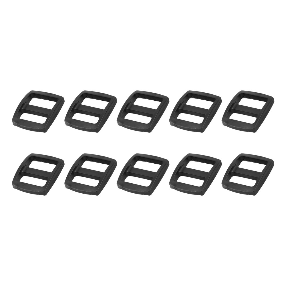 Bag Belt Glide Buckle (1.5cm/0.6&Prime;) 10Pcs, Plastic Adjustable Buckle Fasteners