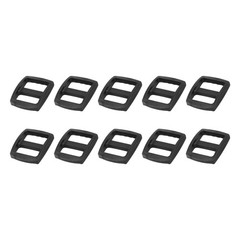 Bag Belt Glide Buckle (1.5cm/0.6&Prime;) 10Pcs, Plastic Adjustable Buckle Fasteners