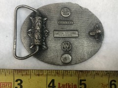 U.S. Marines Vintage Enameled Belt Buckle 1982 Beramot Brass Works