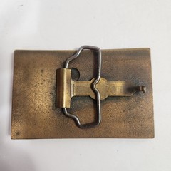 Mens Vintage Belt Buckle Mining JEFFREY 1028 3D Graphic 80’s Collectible