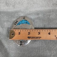 Vintage 1986 HI YU Native American Chief Turquoise Chip Inlay Belt Buckle