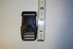 2 X Black plastic triple retention buckles for 1&Prime; belt new w/o tags UTX brand
