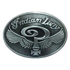 Indian Larry Belt Buckle Western Cowboy Native American Motorcyclist (INLY-01-S)