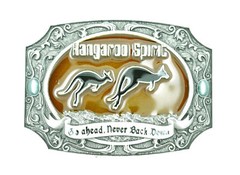 Australian Kangaroo Spirit Western Metal Enamel Belt Buckle
