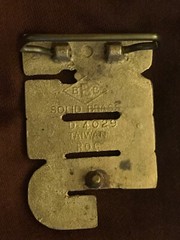 *** BBB Baron Belt Buckle Solid Brass VIntage 1970s Belt Buckle