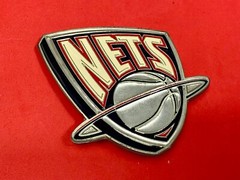 Nets Basketball NBA Fan Team Vintage Belt Buckle By Great American Products