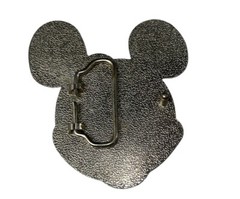 Smiling Micky Mouse Head Belt Buckle Classic Disney Wide Eye Silver Tone Retro