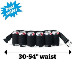 Redneck 6 Pack Beer & Soda Can Holster Belt – BLACK