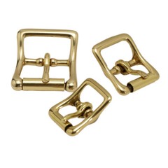 2X Single Prong Replacement Brass Roller Belt Buckle 16/20/25mm Internal Width
