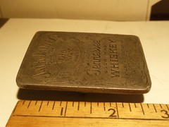 JACK DANIELS OLD NO 7 TENNESSEE WHISKEY BELT BUCKLE LYNCHBURG REPRODUCTION B-16B