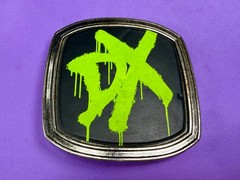 D Generation X WWE Silver DX Black Green Metal 2006 Wrestling Used Belt Buckle