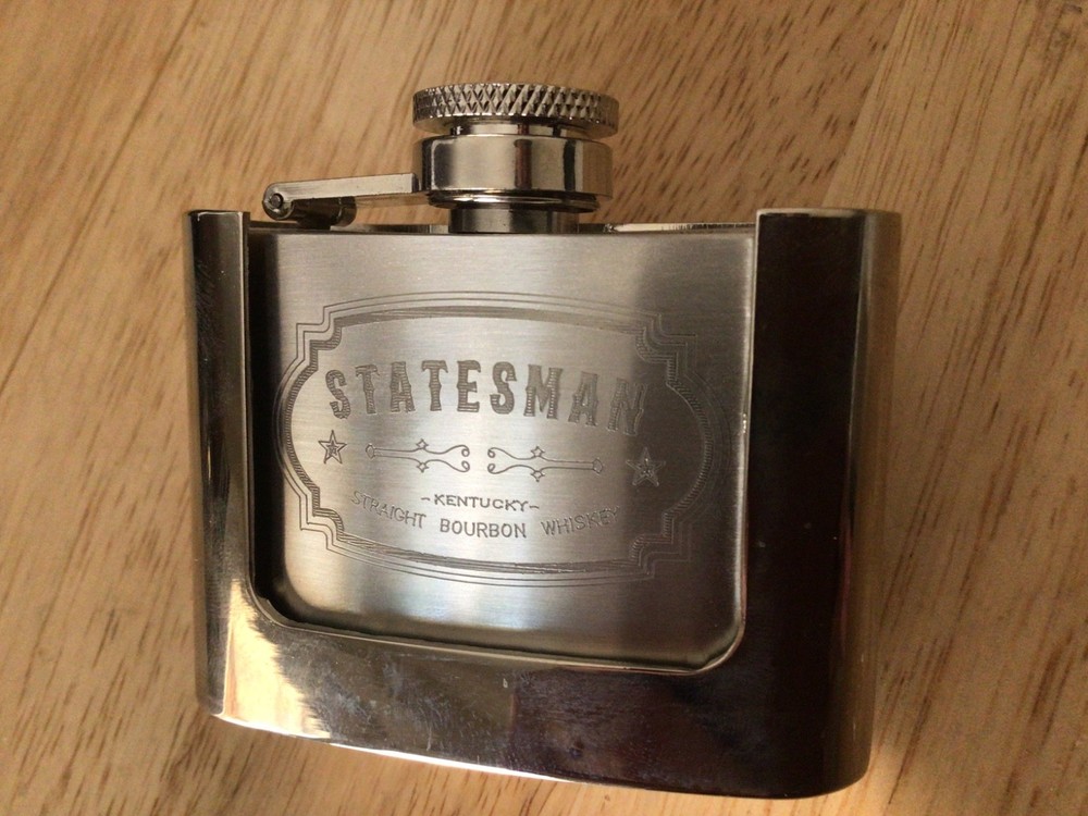 Kingsman belt buckle flask Golden Circle wearable prop replica stainless steel