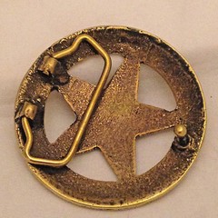 Texas Ranger Badge Belt Buckle (Brass)