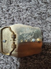 Vintage Masonic Freemasons Shriner Western Belt Buckle Silver Gold Tone decor