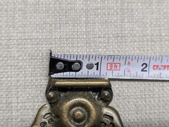 vintage FLORAL belt buckle BRASS engraved RHINESTONE studded WESTERN star