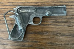 Vintage 1979 Gun Belt Buckle Indiana Metal Works