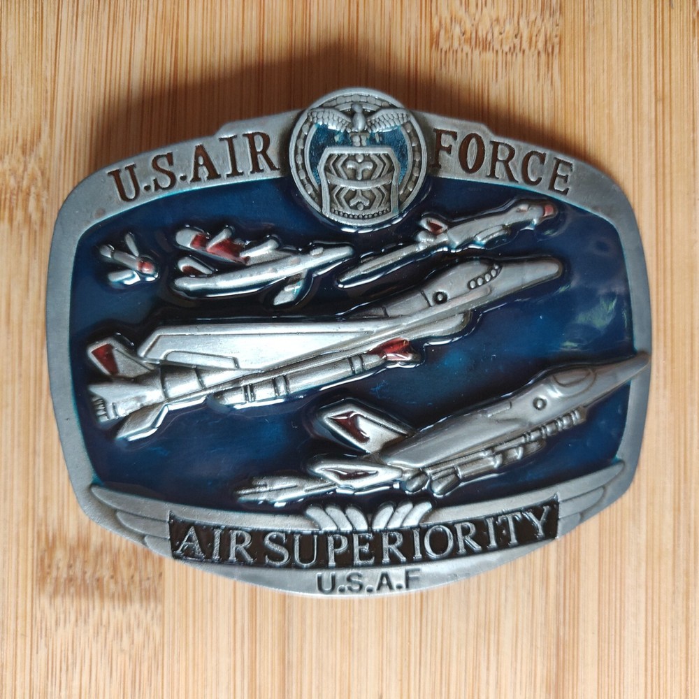 U.S.A.F U.S. Airforce Air Superiority Metal Military Belt Buckle