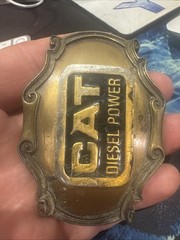 Vintage CAT Licensed Caterpillar Diesel Power Belt Buckle.