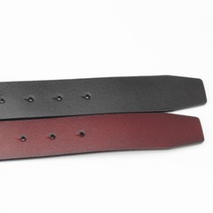 No Buckle Men Snap Strap Belt Full Leather No Buckle
