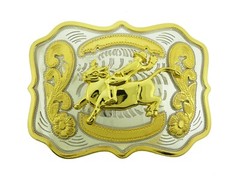 Bull Belt Buckle OX New Men Women Western Cowboy Cowgirl Rodeo Gold Silver Metal