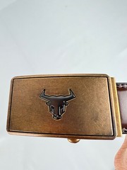 Chaoren Western Longhorn Bull Ratchet Belt Cowboy Rodeo Buckle Country Western