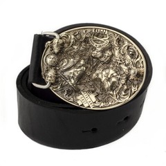 Virgo german silver buckle, Virgin Horoscope Astrological Zodiac Sign buckle