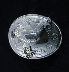 MADE BY ORDER MEN BELT BUCKLE HANDMADE STAINLESS STEEL COCK FIGHTER ROOSTER