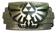 Legend of Zelda Tri-Force Crest Antique Brass Finish Belt Buckle