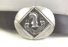 Artisan made Paladin Have Gun Will Travel sterling silver belt buckle Lge.