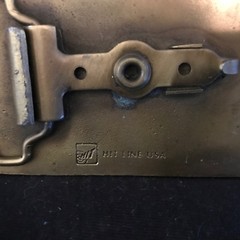 Vintage Hit Line US Brass Belt Buckle Utility The Status Symbol El Paso Amarillo
