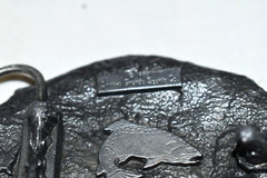 Vintage 1989 Arroya Grande  » I`d Rather Be Fishing  » Pewter 3D BELT BUCKLE USA
