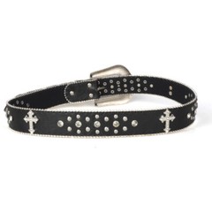 Western Rhinestone Belt Cowgirl Cowboy Crystal Studded Punk Belts for Men Women