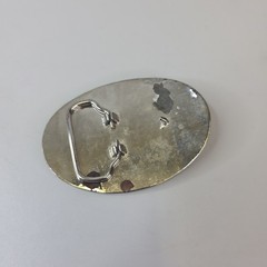 Silver Tone Metal Belt Buckle State Of Texas Lone Star Western Fashion Cowboy