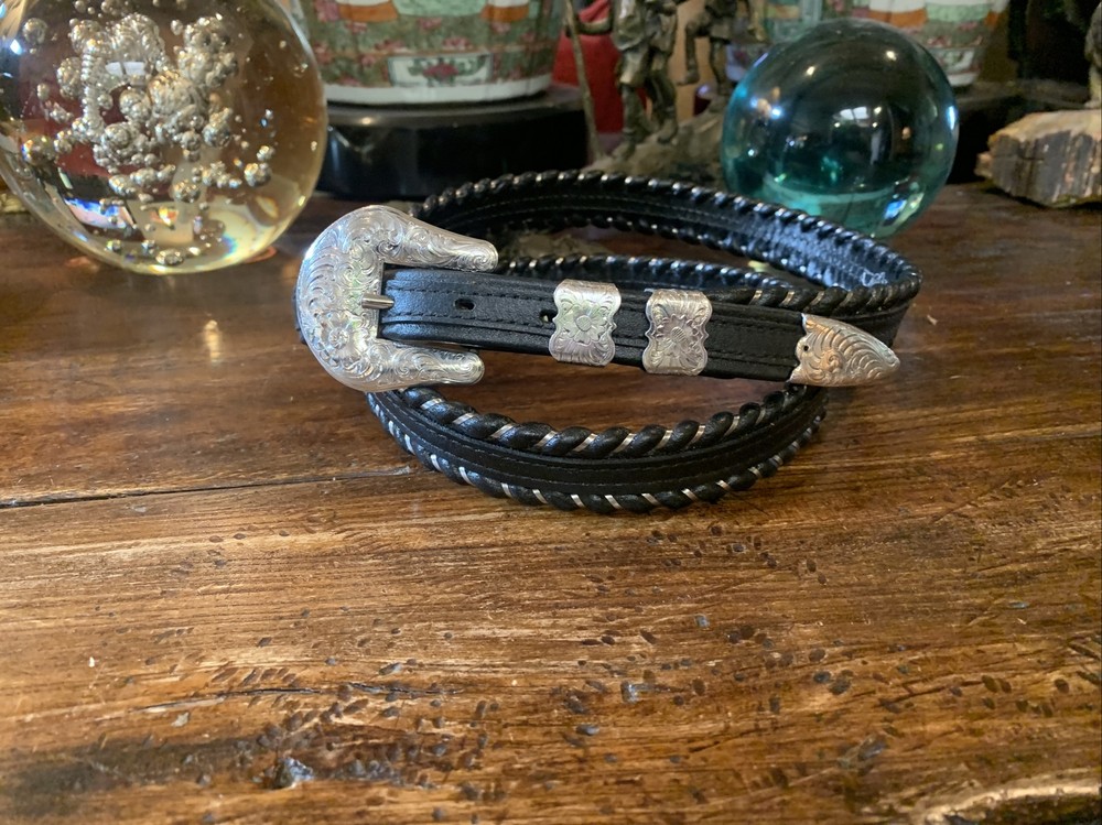 James Reid style XLWage Sterling Silver overlay Belt buckle 43-45-1”🐂✅