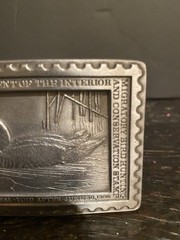 1986 Duck $7.50 Conservation Stamp Belt Buckle By American Legends 2085of 5000
