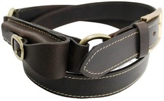 Double Ring with Pouch Leather Hobble Belt Chestnut NEW – All Sizes
