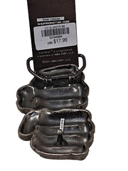 Iron Star Hand Fist Knuckles Metal Belt Buckle Accessory Novelty Punk Rock Brand